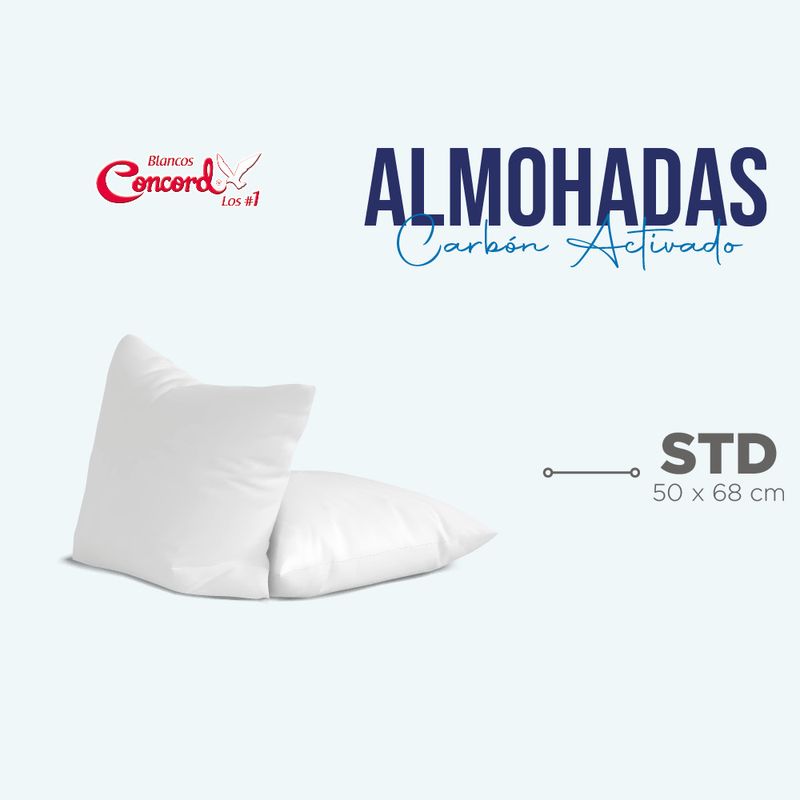 Almohada Carbon Activado Estandar Concord