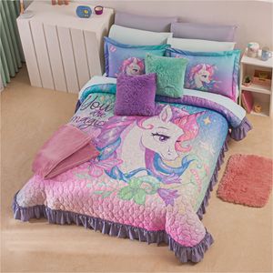 Juego De Colcha  Unicornio Star