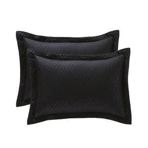 Par De Fundas Decorativa Neo Negro