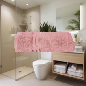 Toalla Medio Baño Premium Rose Light